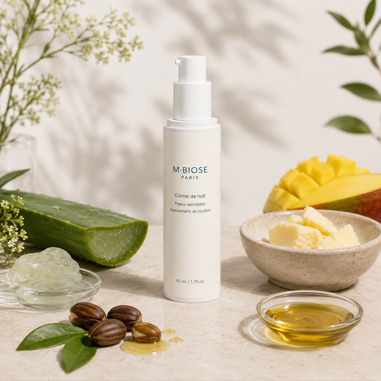 Crème de Nuit Apaisante- Peaux Sensibles