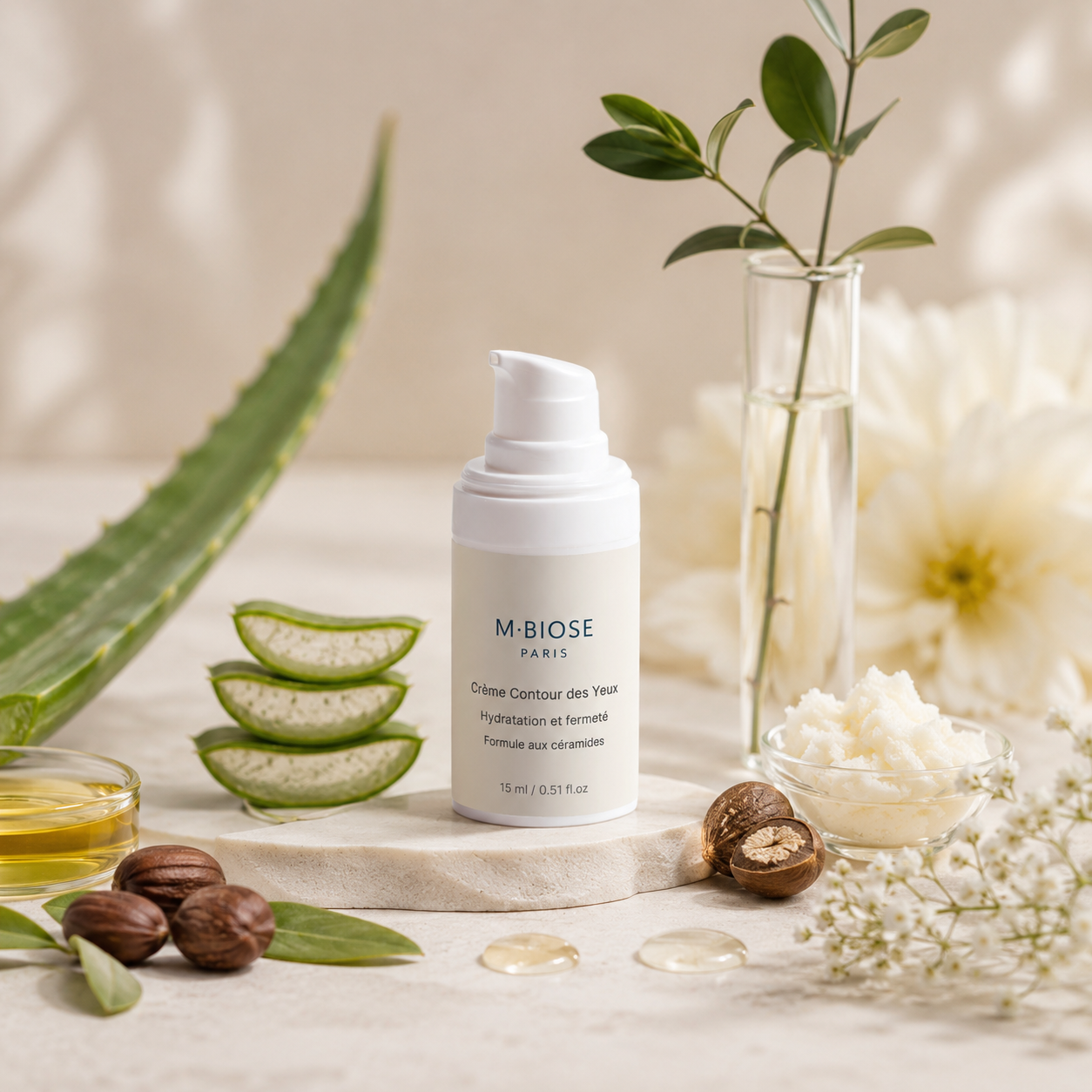 Crème Contour des Yeux- Hydratation et Fermeté